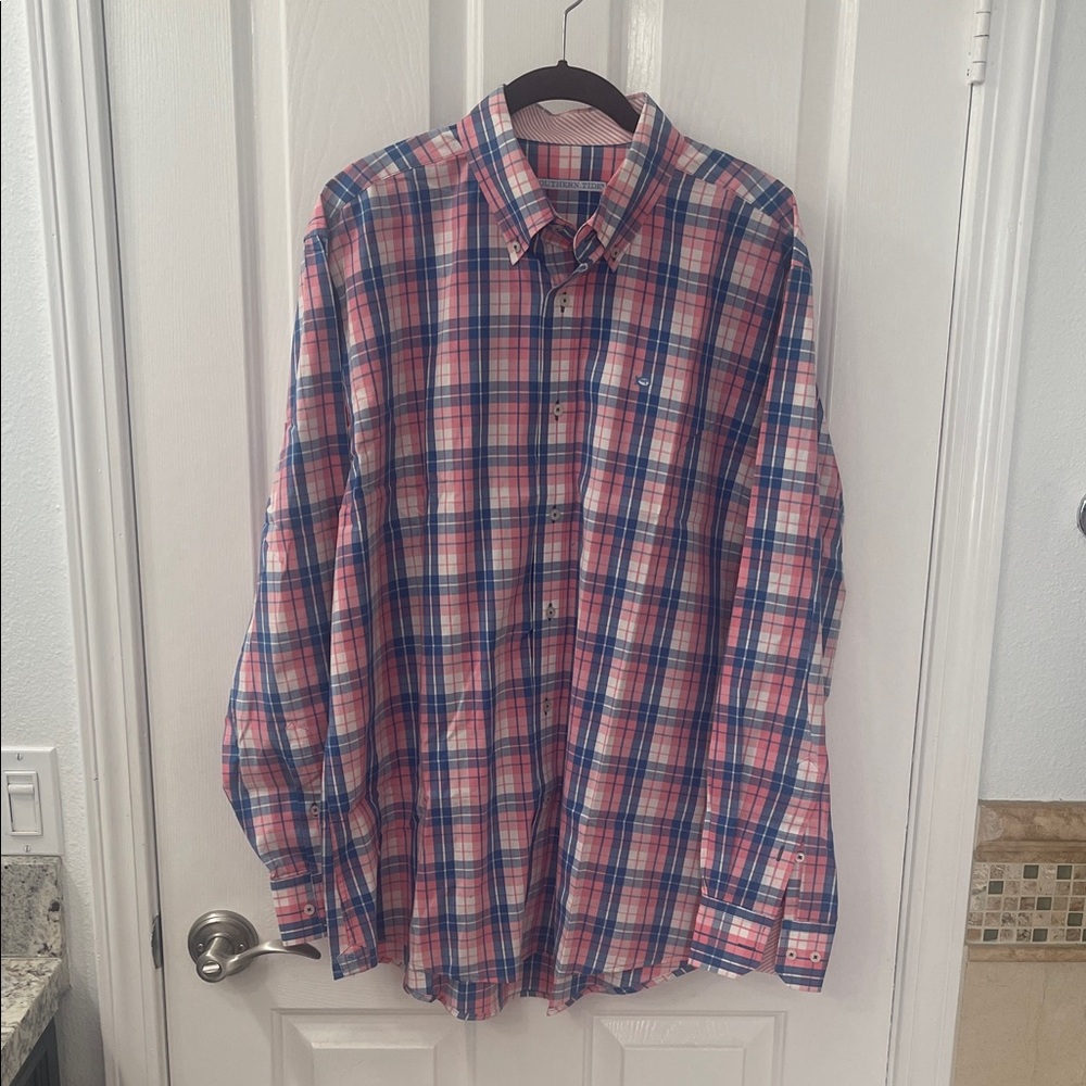 Southern Tide Multicolor Plaid Button Down Shirt